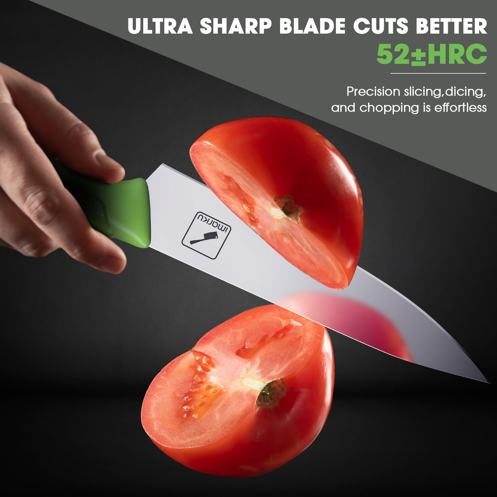 Cuchillo santoku imarku de 7 pulgadas, versátil para verduras y carne