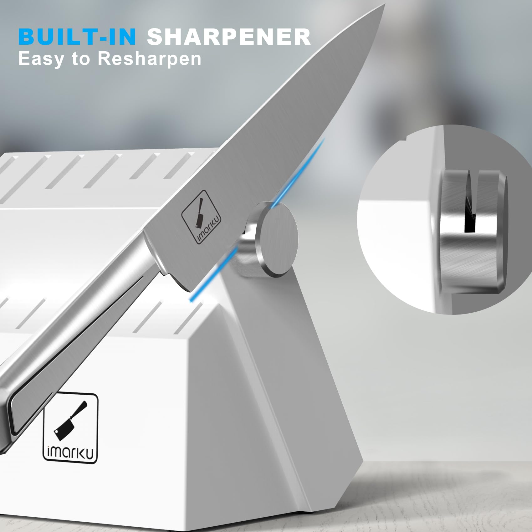 Hojas de imarku de acero inoxidable de alto carbono para cortes precisos y duraderos.