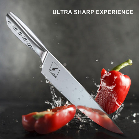 imarku cuchillos de bistec dentados 4-5 pulgadas, cortes limpios en carnes