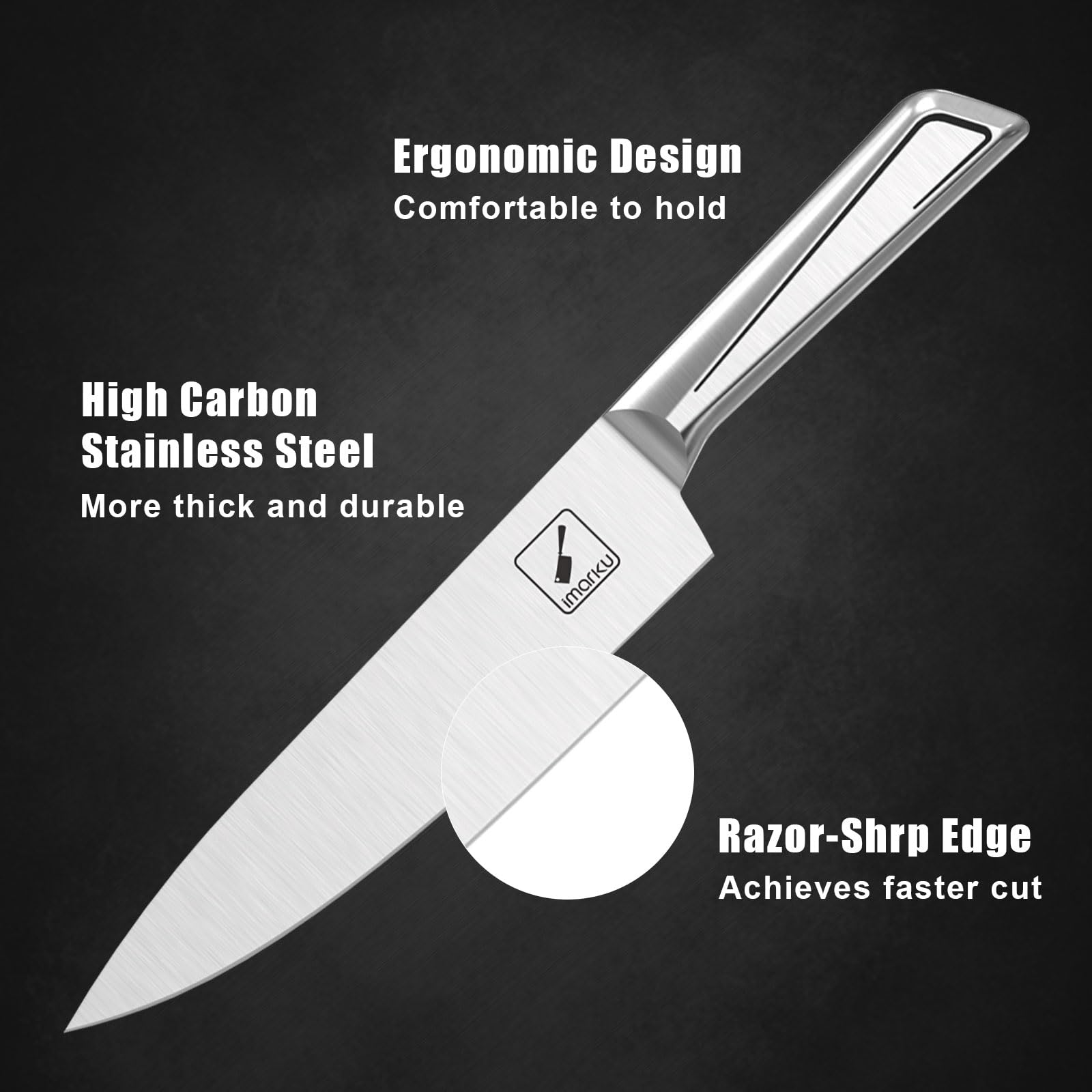 Lavavajillas seguro y afilado continuo gracias al diseño resistente.