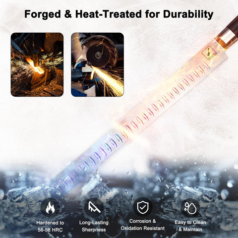 Mango pakkawood imarku ergonómico para agarre cómodo.