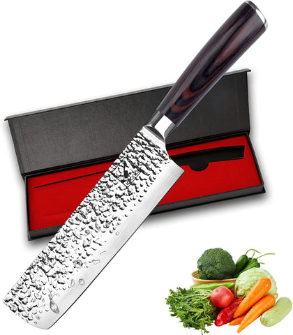 Cuchillo Nakiri IMARKU con hoja afilada para cortes precisos
