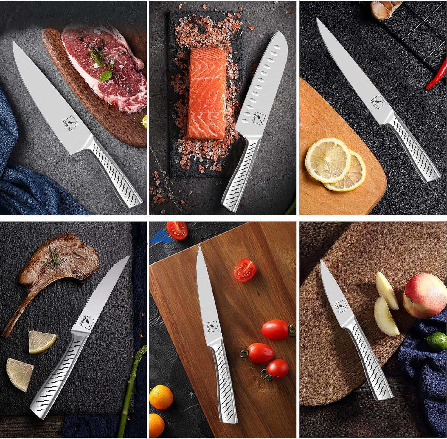 Tijeras de cocina imarku con afilado integrado para tareas rápidas