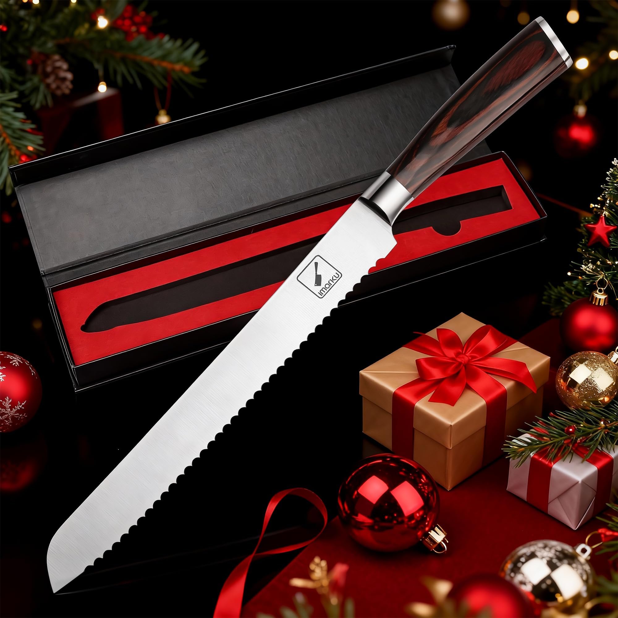 Cuchillo de Pan Imarku, diseño ergonómico para uso ambidiestro
