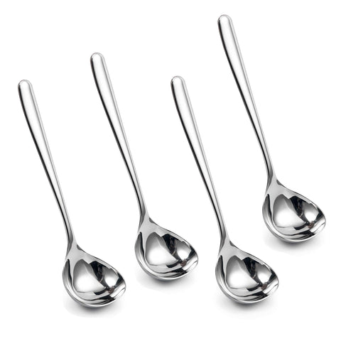 IMEEA Cucharón de salsa de 8 pulgadas para porciones precisas y salsas.