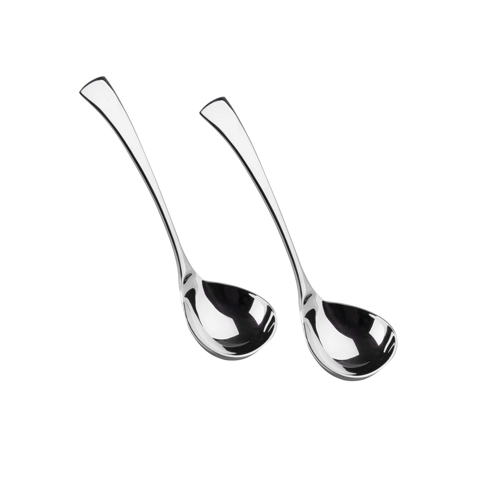 IMEEA Cucharón de salsa con acabado espejo, ideal para servir con estilo.