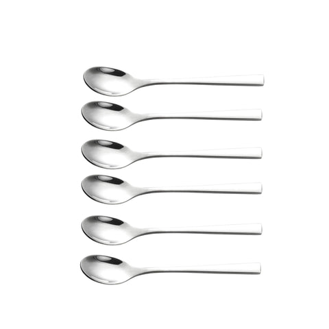 Cucharas demitasse IMEEA de acero 304 con brillo, ideales para espresso diario.
