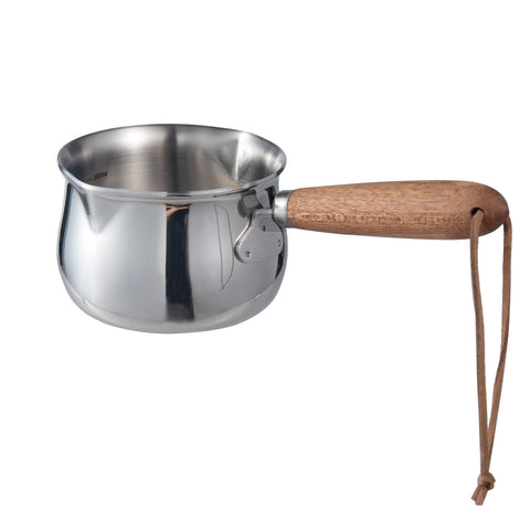 IMEEA Mini Olla con manija de madera para derretir mantequilla cómodamente