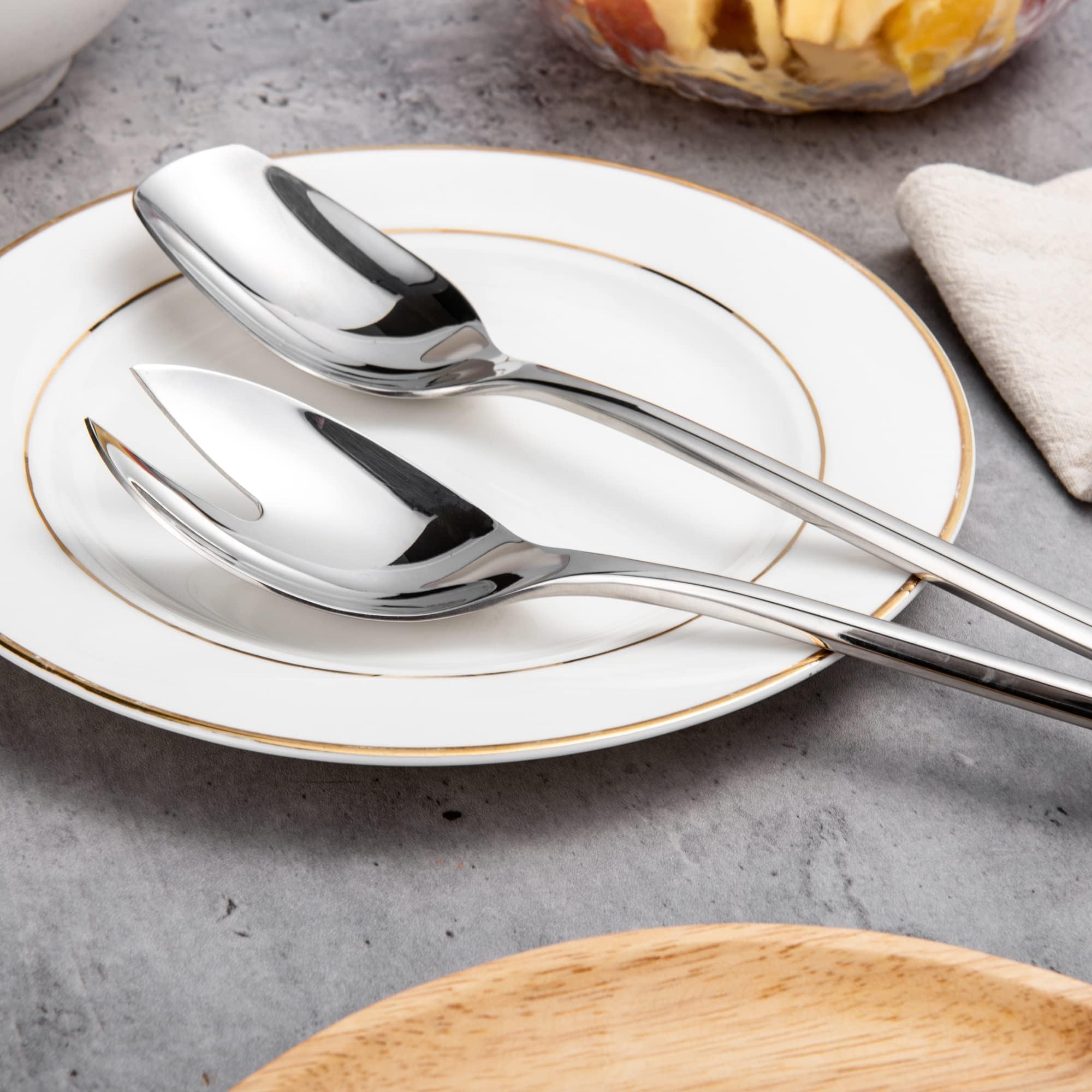 Conjunto IMEEA para ensalada, diseño minimalista y acabado elegante para mesa.