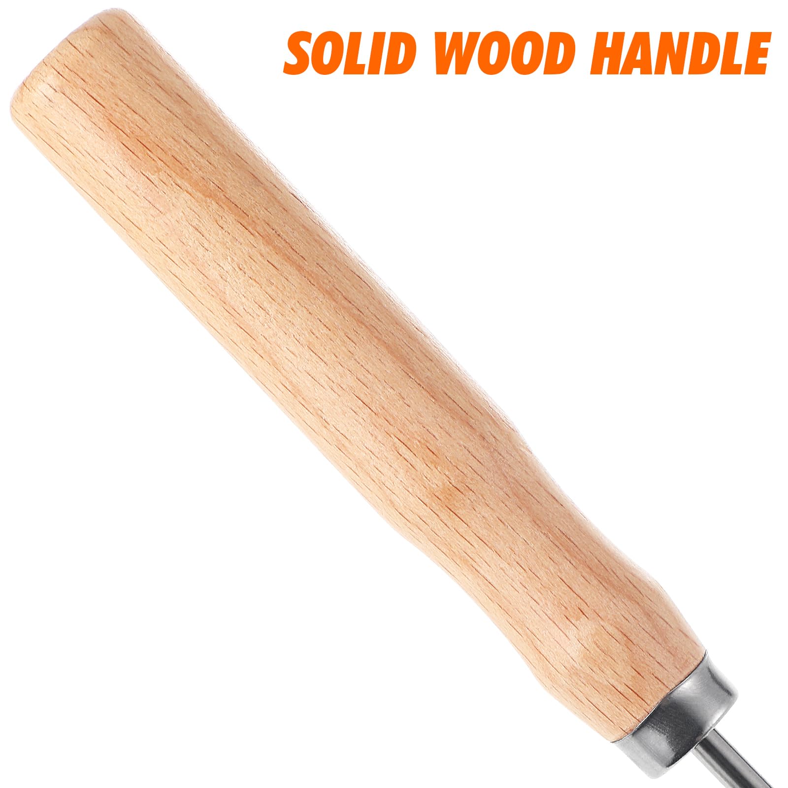 IMIKEYA mango de madera ergonómico en el timbale, control estable.