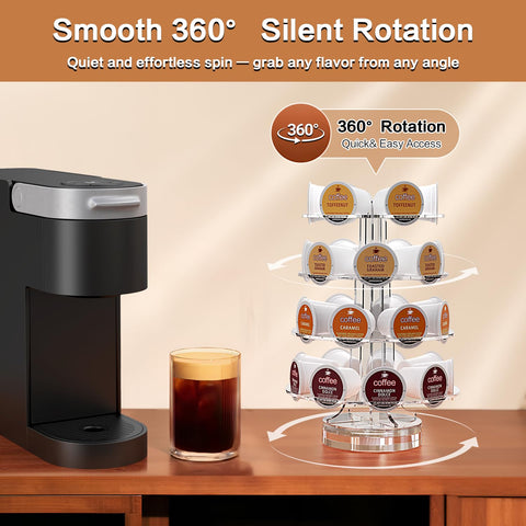 iMMDOKIN base giratoria 360° suave para tomar cápsula sin esfuerzo.