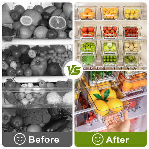 Imncya bandejas con drenaje para frutas y verduras lavadas