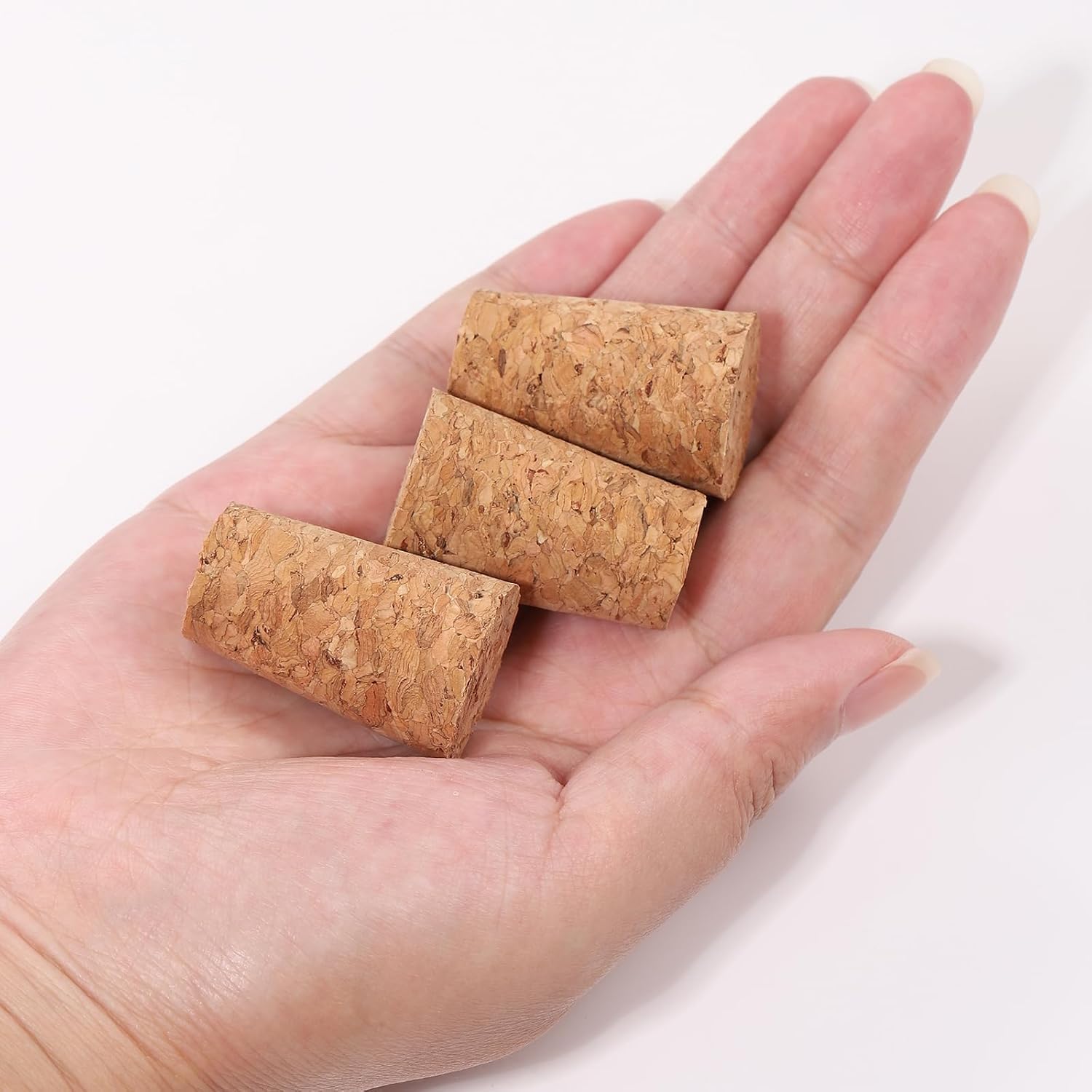 Impnit corchos de madera natural para proyectos DIY y manualidades.