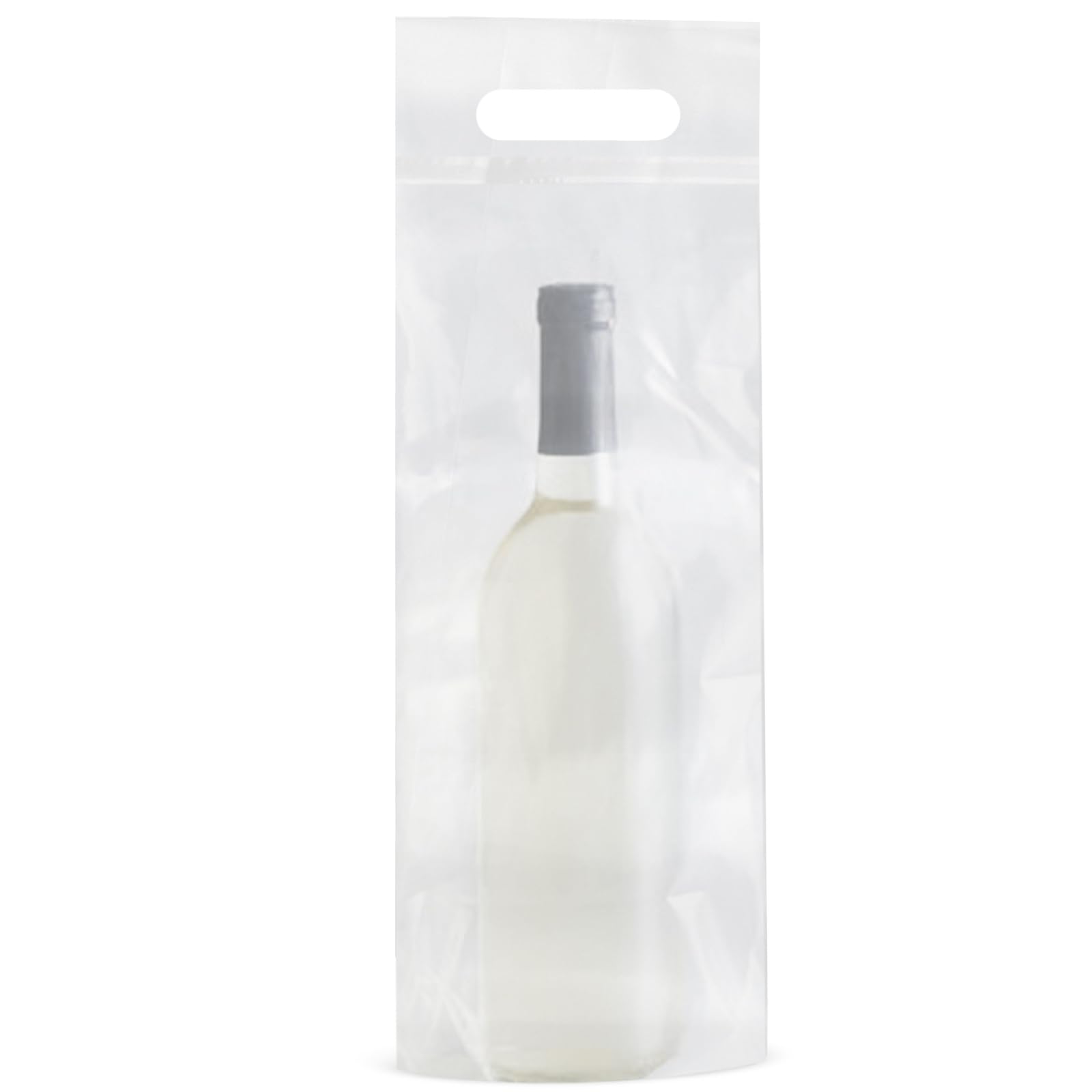 Bolsas IMPRESA transparentes con asa duraderas para uso repetido.