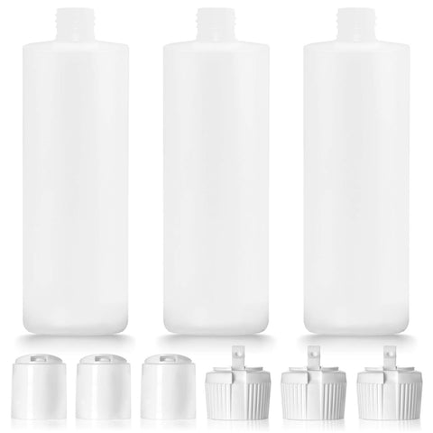 Botellas IMPRESA redondas de 16 onzas en set de 3 para cocina