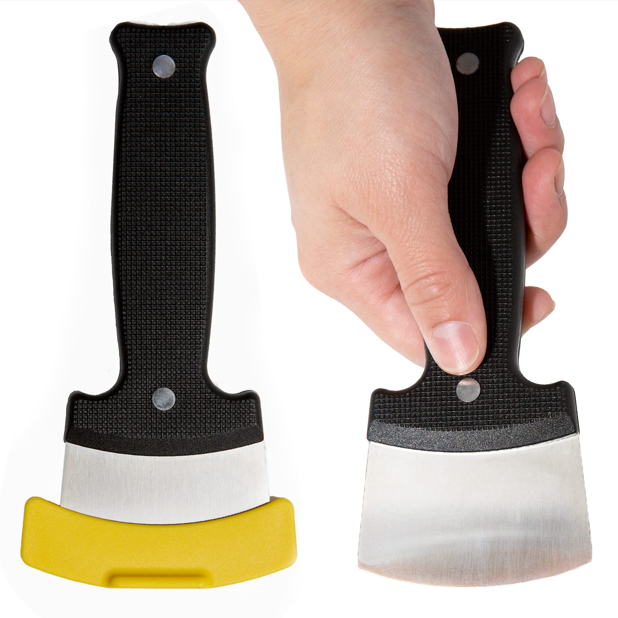 IMPRESA cuchillo adaptado de una mano con hoja ancha para cortes precisos