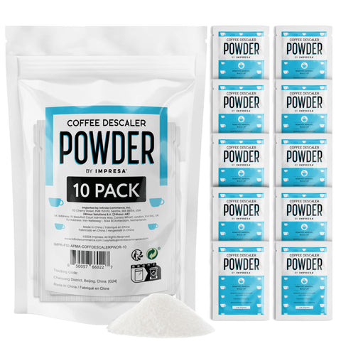 IMPRESA Desincrustante, porción 1 oz para limpieza rápida de cafetera
