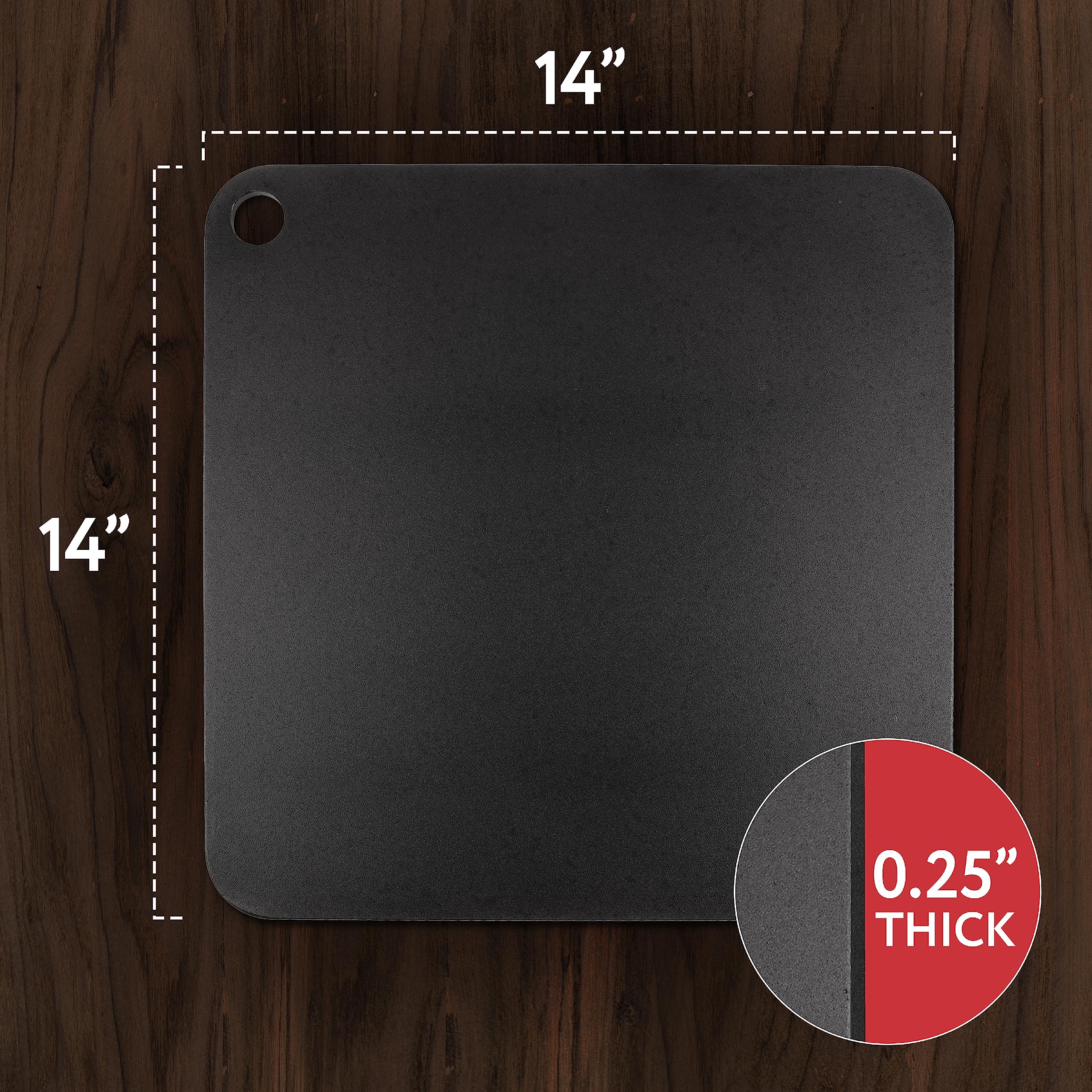 IMPRESA Placa para pizza de acero, retención de calor para bordes dorados.