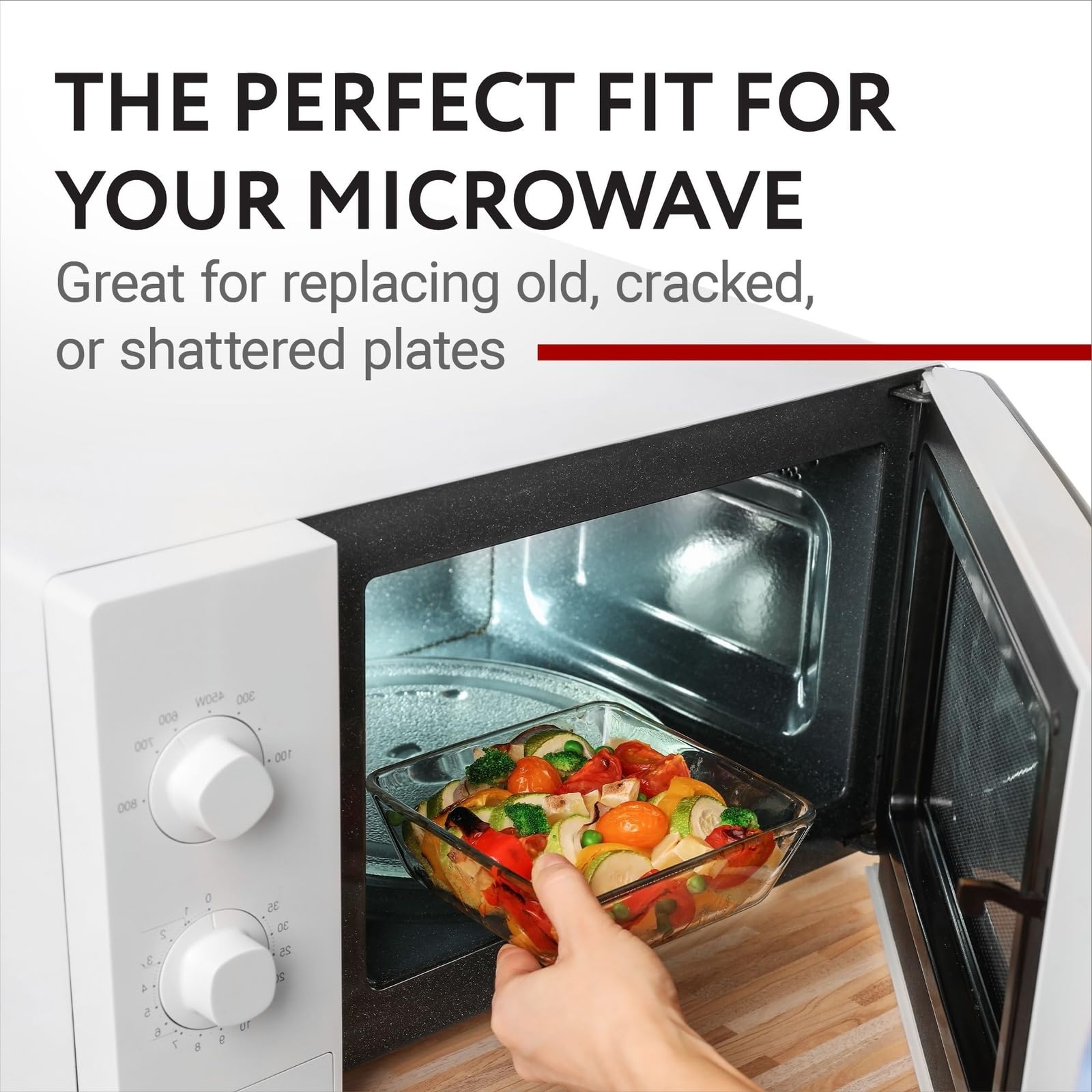 IMPRESA plato-vidrio-compatibilidad: funciona con Panasonic, Kenmore y Sears para varias cocinas.