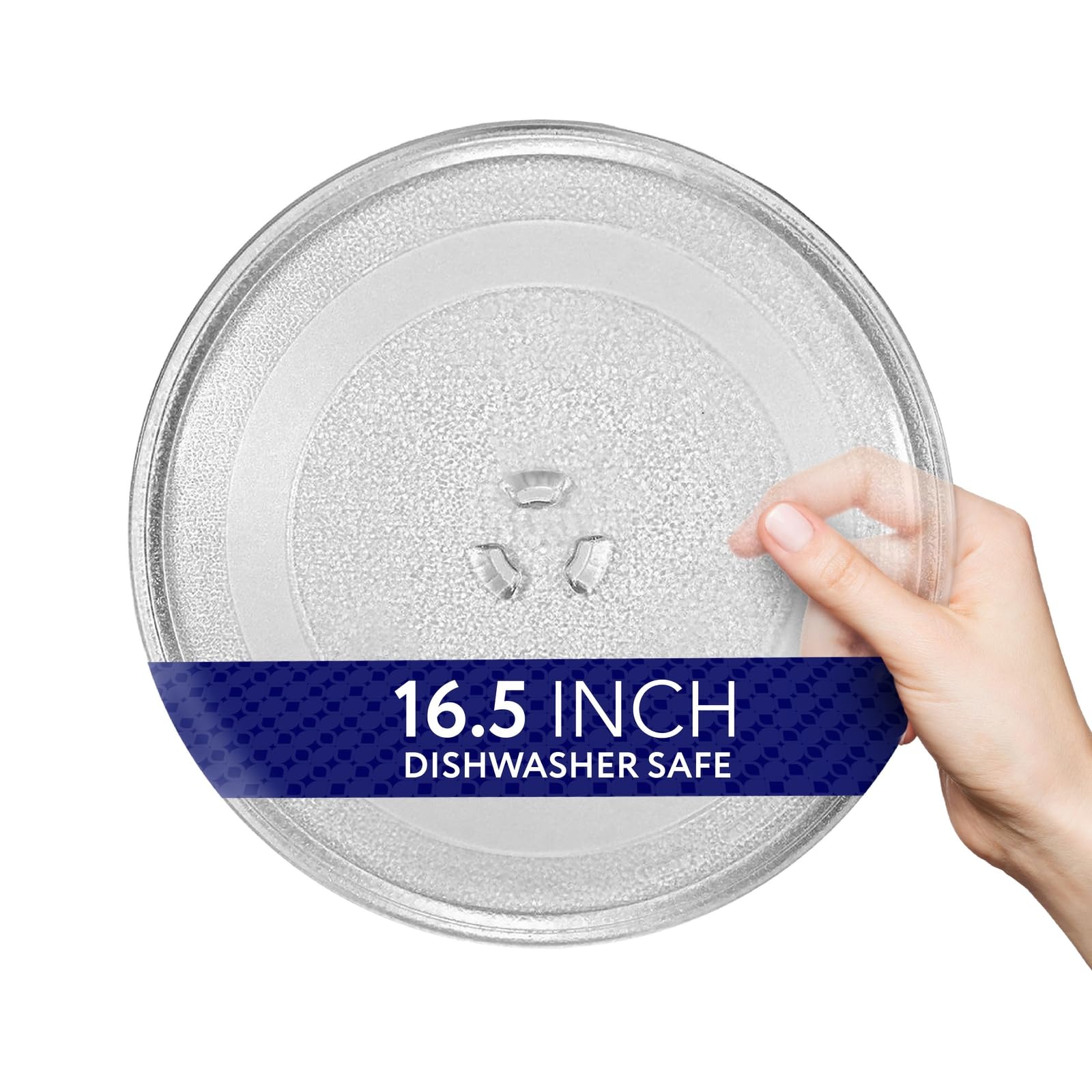 IMPRESA plato-vidrio-giratorio-microondas: soporte estable para un calentamiento más uniforme.