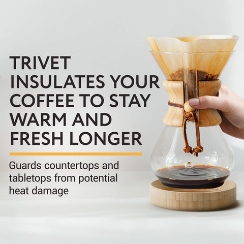 IMPRESA salvamantel aislante para jarras Chemex mantiene la temperatura durante el servicio