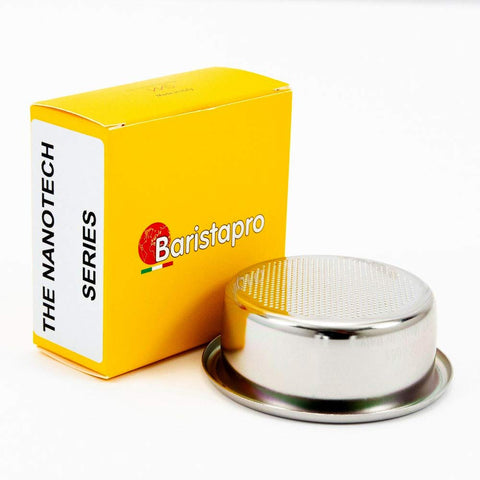 IMS Baristapro NanoQuartz: portafiltro doble 20 g para extracción homogénea y limpieza fácil