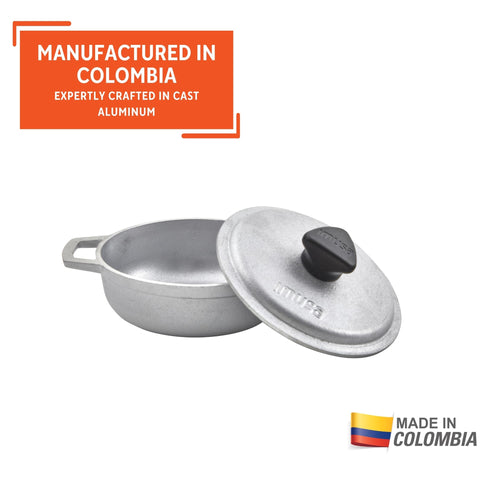 Calderos mini Imusa con asas ergonómicas para un manejo cómodo.