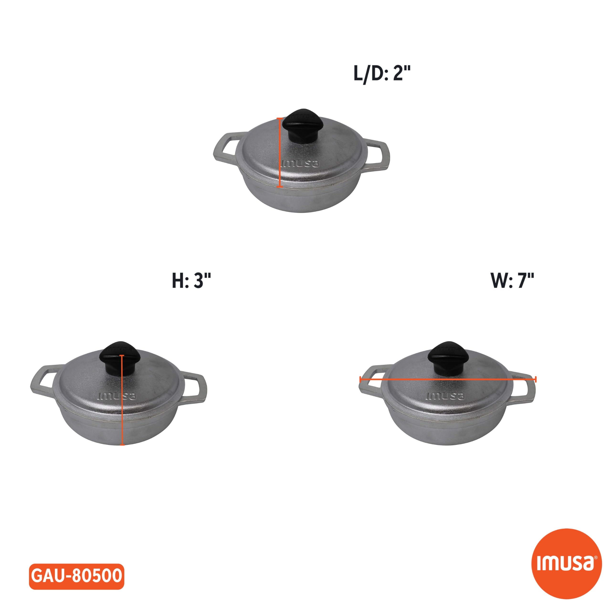 Calderos mini Imusa en aluminio duradero, mejora con el uso.