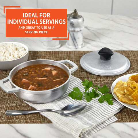 Calderos mini Imusa para servir en mesa, diseño tradicional y moderno.