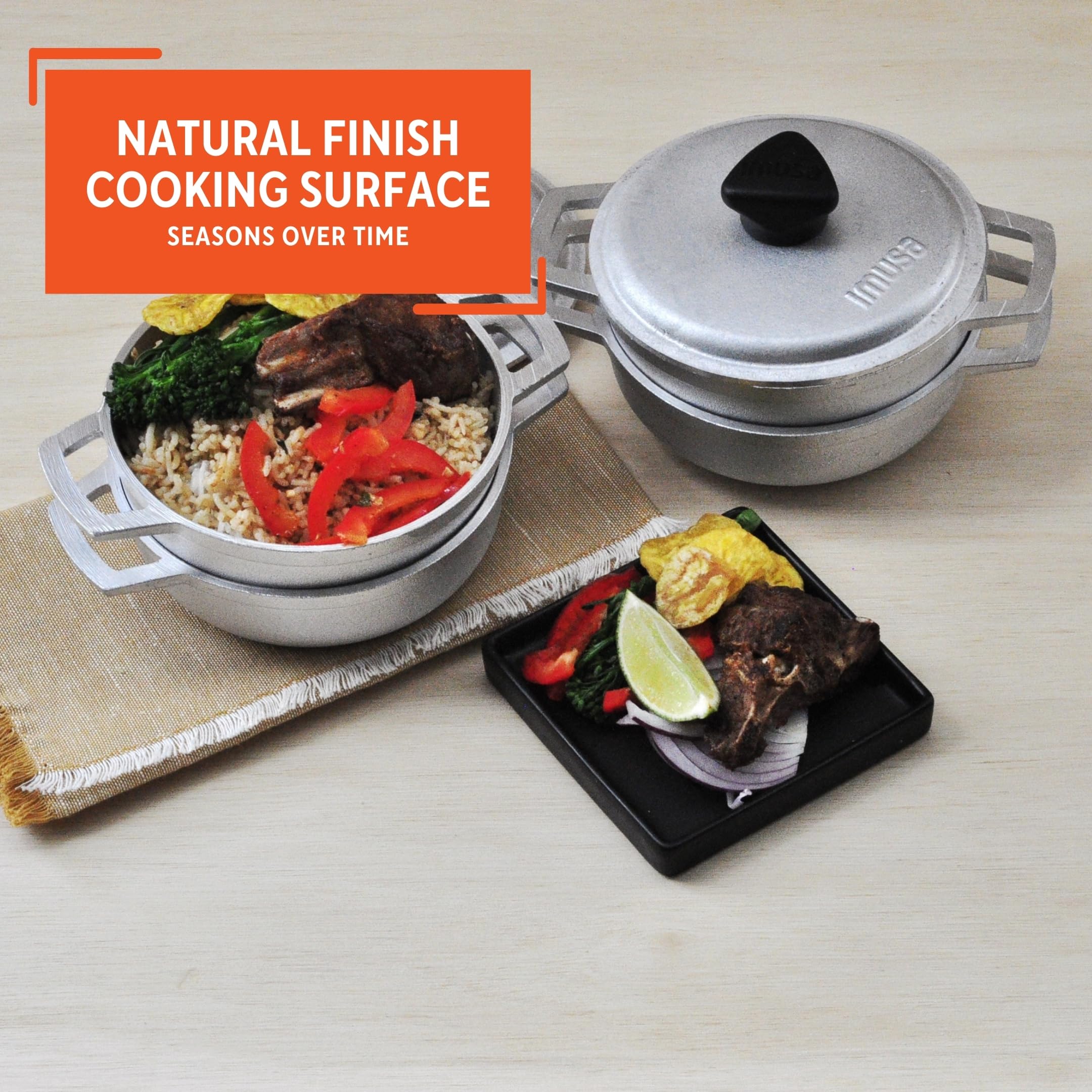Calderos mini Imusa para uso individual, ideal para tapas y desayunos.