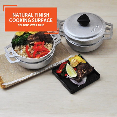 Calderos mini Imusa para uso individual, ideal para tapas y desayunos.
