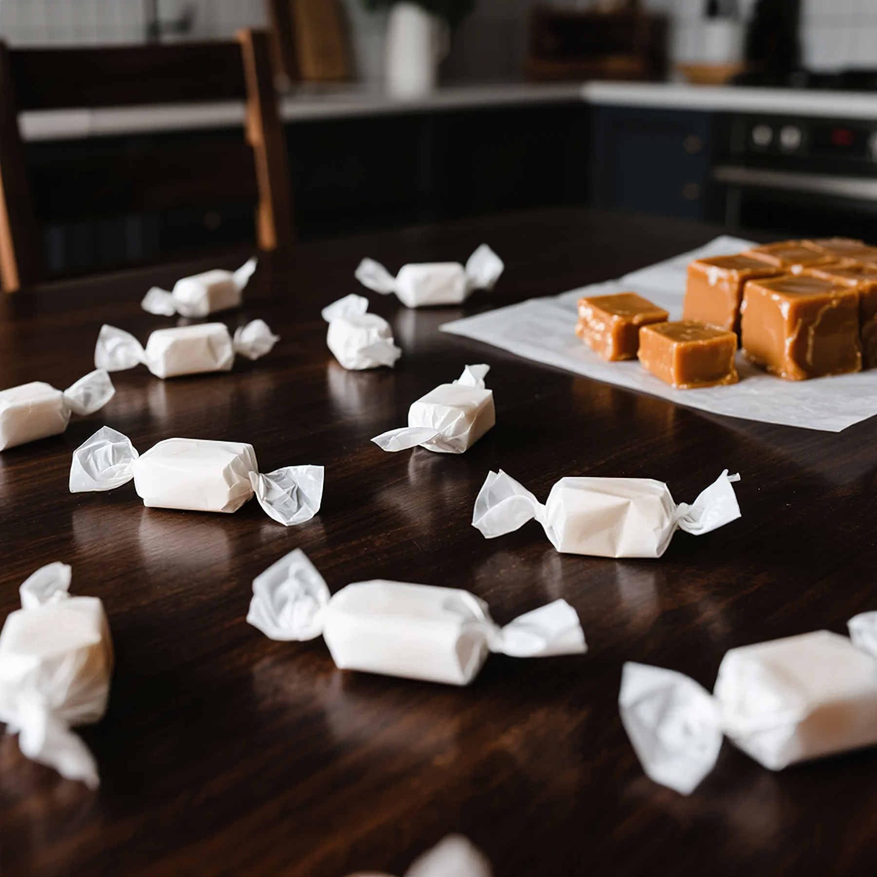 IMXYO: papel cera para nougat, protección antiadherente para texturas suaves.