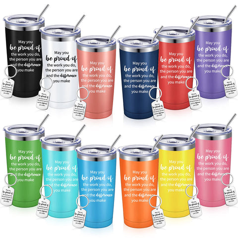 Inbagi vaso termico 20 onzas con tapa y pajilla, ideal para bebidas frías o calientes.