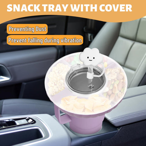 Diseño ergonómico de la bandeja snack Incolumitas para Stanley 30 onzas