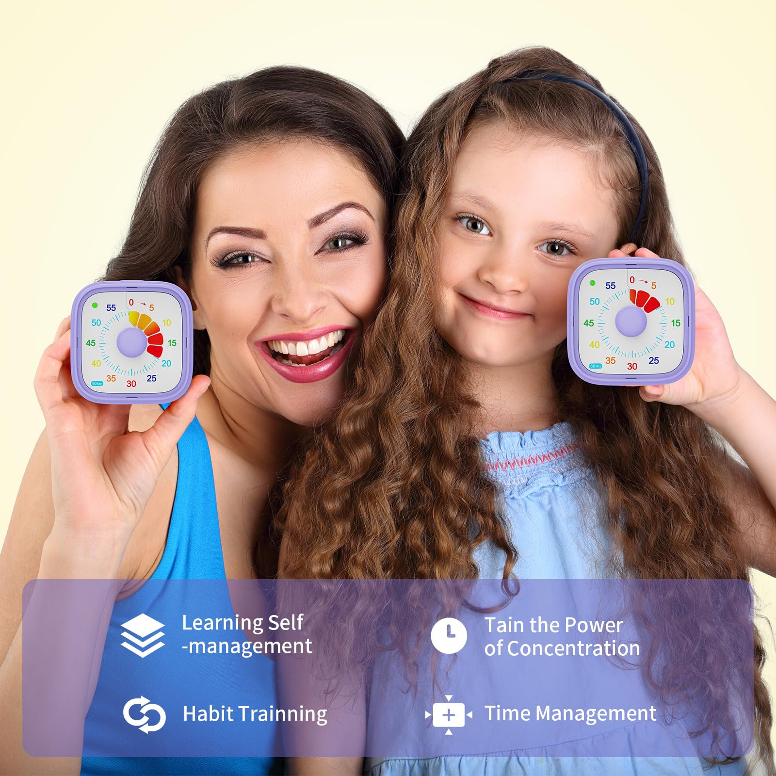 Incolumitas temporizador fácil de usar para niños y adultos.