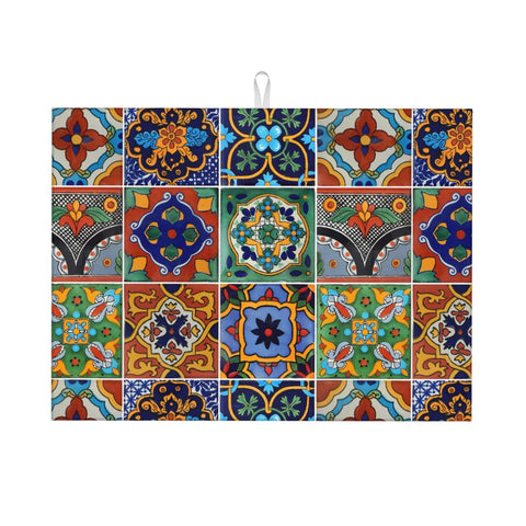 Talavera indokyeyqaz, alfombrilla absorbente para secar platos y vasos en la cocina.