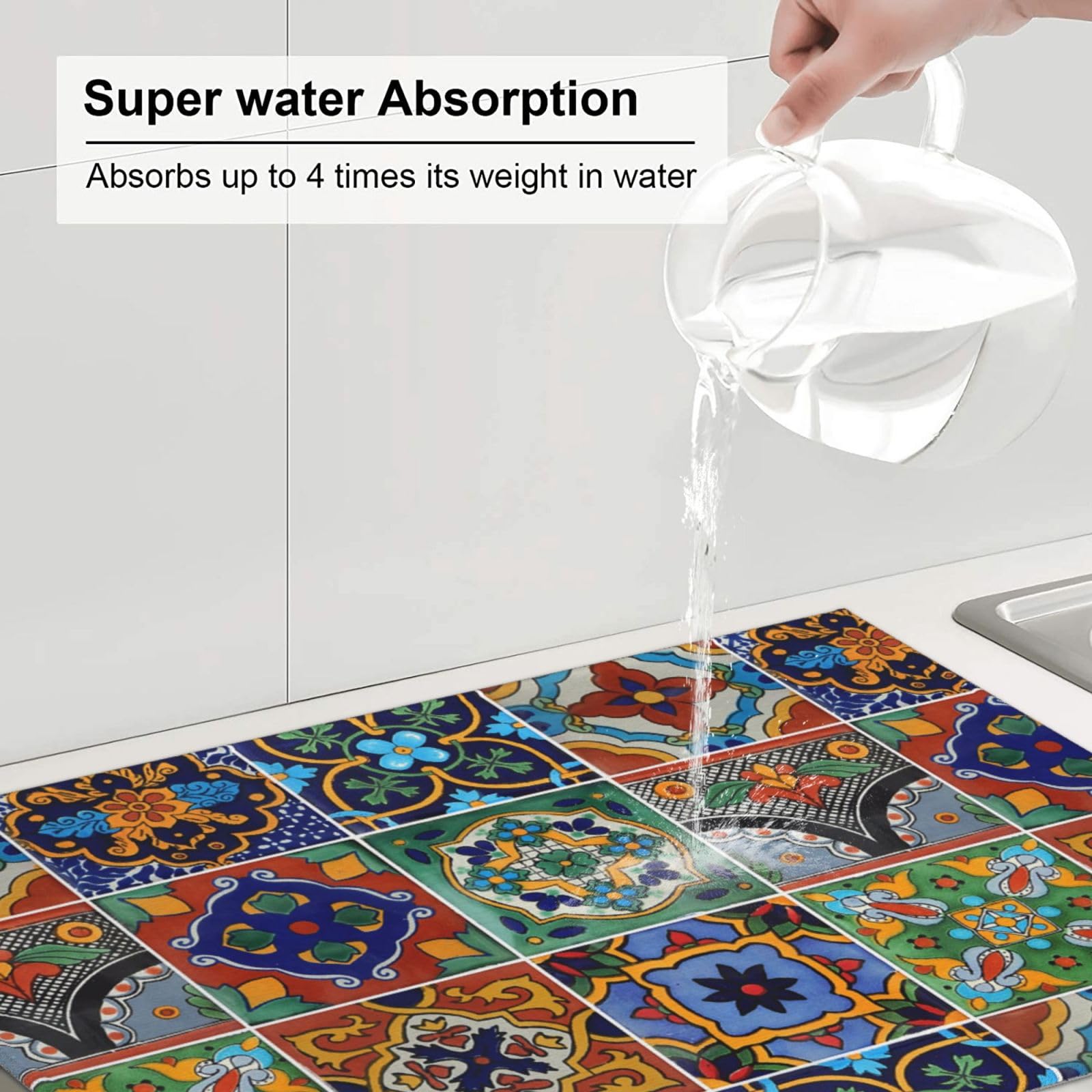 Talavera indokyeyqaz, diseño decorativo que ilumina la cocina.