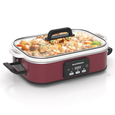INDY VAC cazuela programable 4qt, ideal para guisos familiares.