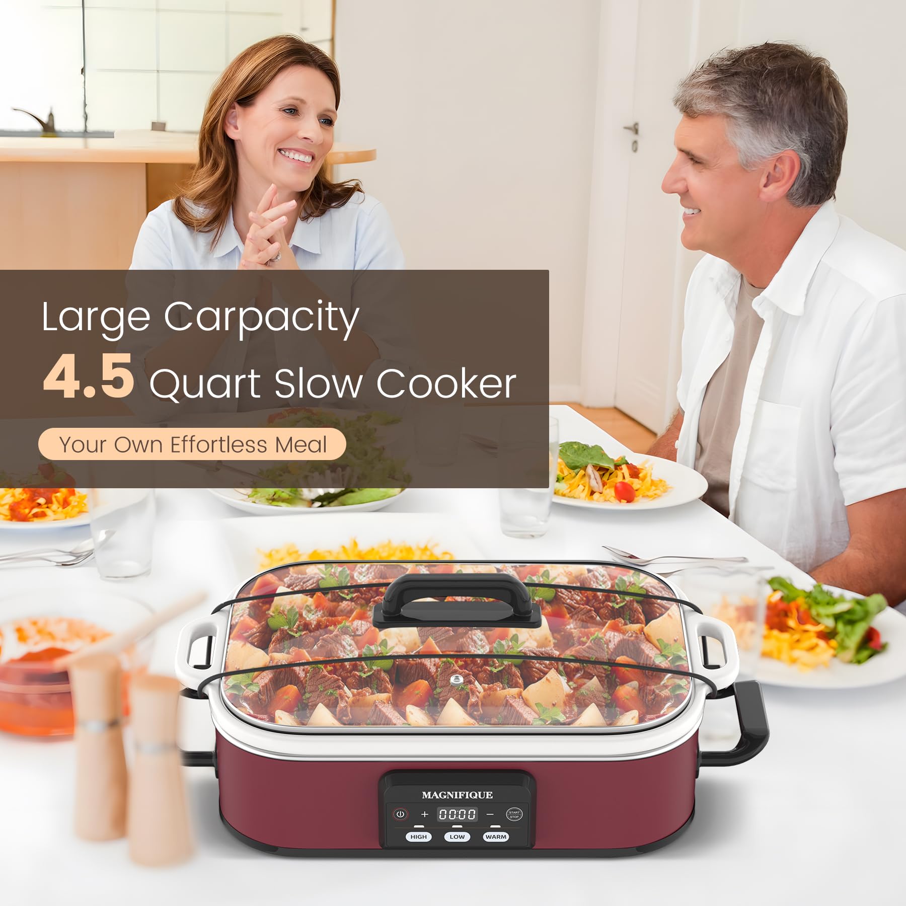 INDY VAC manijas dobles ergonómicas facilitan sacar del horno y servir.