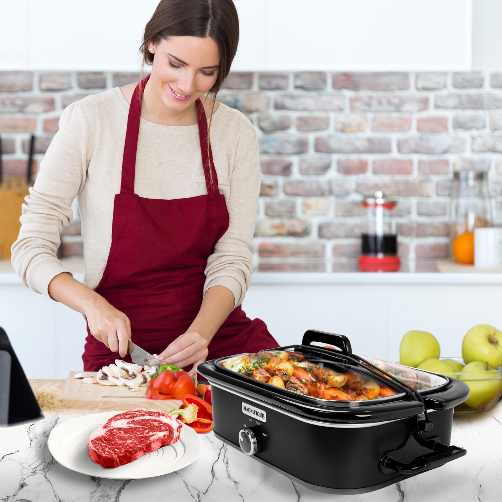 INDY VAC Ajustes de calor: bajo y alto para distintas recetas.