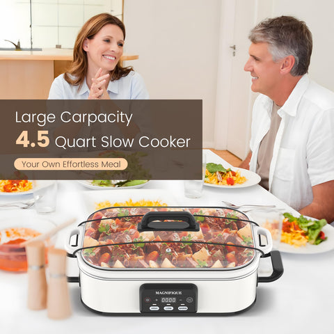 INDY VAC apto horno hasta 500°F, versátil para terminar platos.