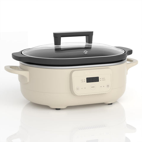 INDY VAC Magnifique: olla lenta de 6 cuartos con cocción programable para cenas fáciles.