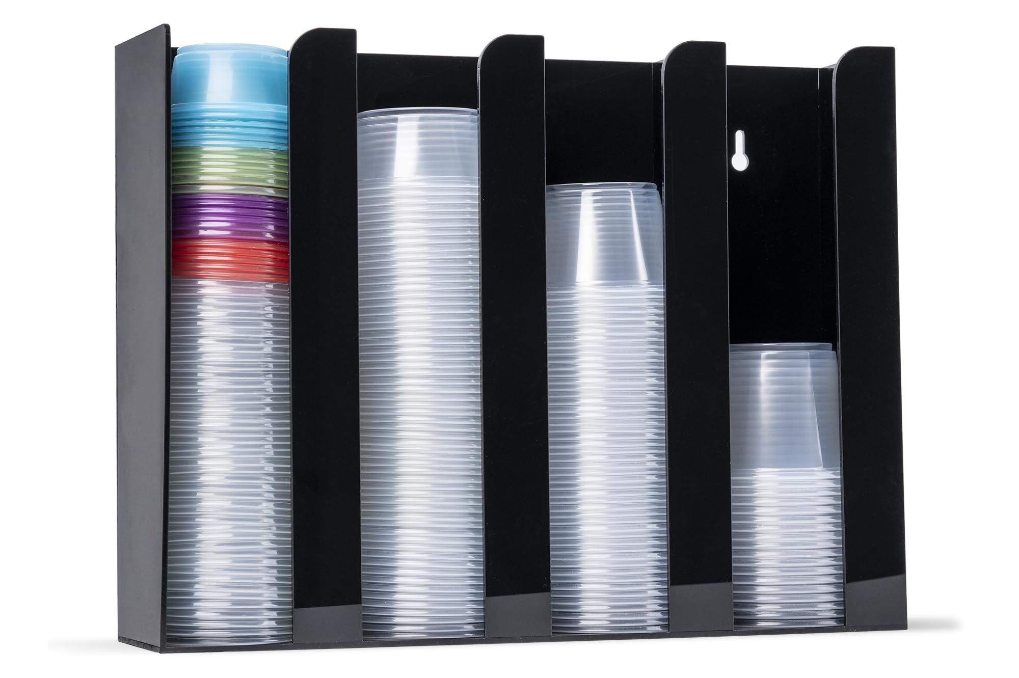 Inevibe porciones con tapas, organizador acrílico de 4 compartimentos para condimentos.