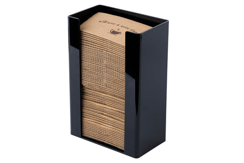 Inevibe porta mangas para taza de café en sistema vertical, acceso rápido.