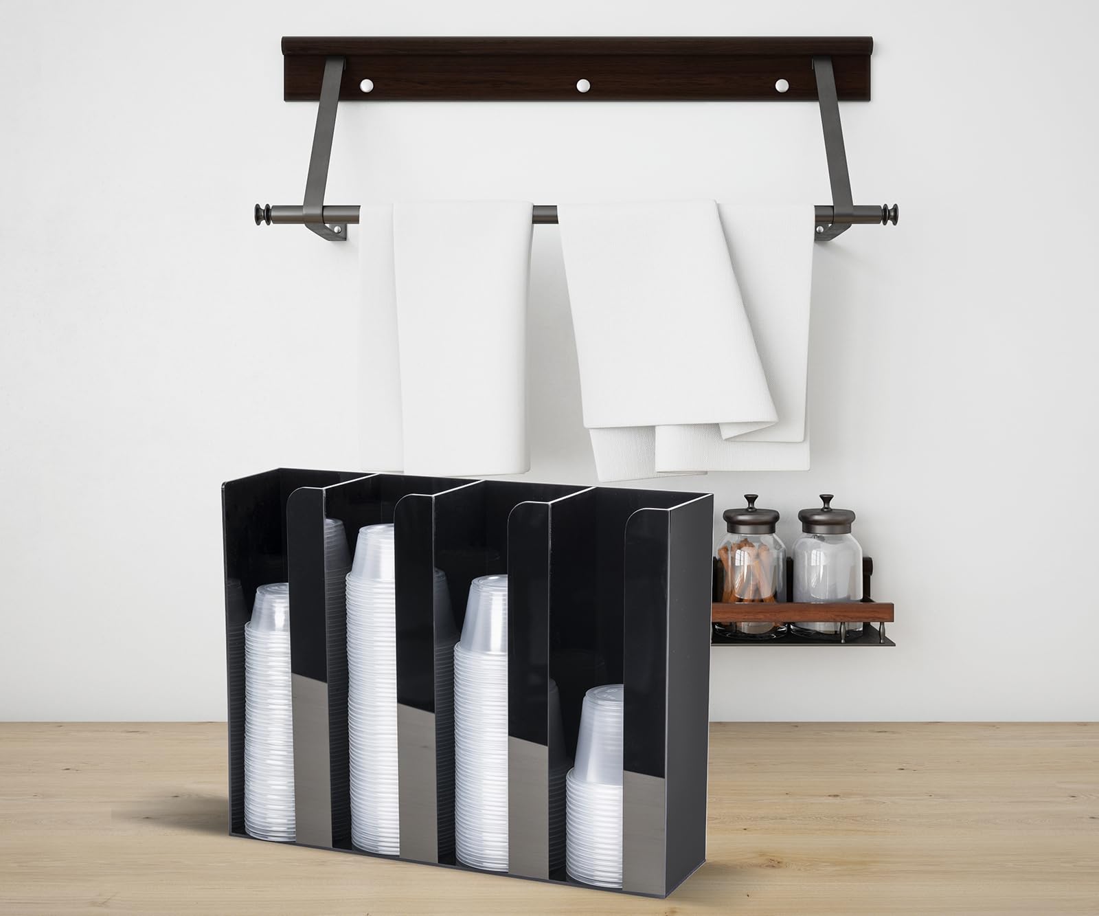 Inevibe soporte pared para porciones, montaje seguro y ahorro de espacio.