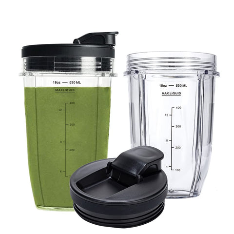 INFIAURO copas repuesto 18 oz para Ninja, ideal para batidos al instante.