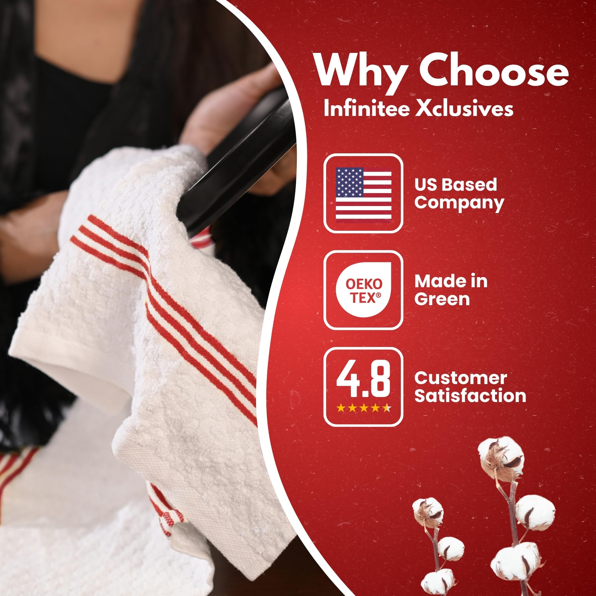 Paño Infinitee Xclusives duradero y lavable para múltiples lavados