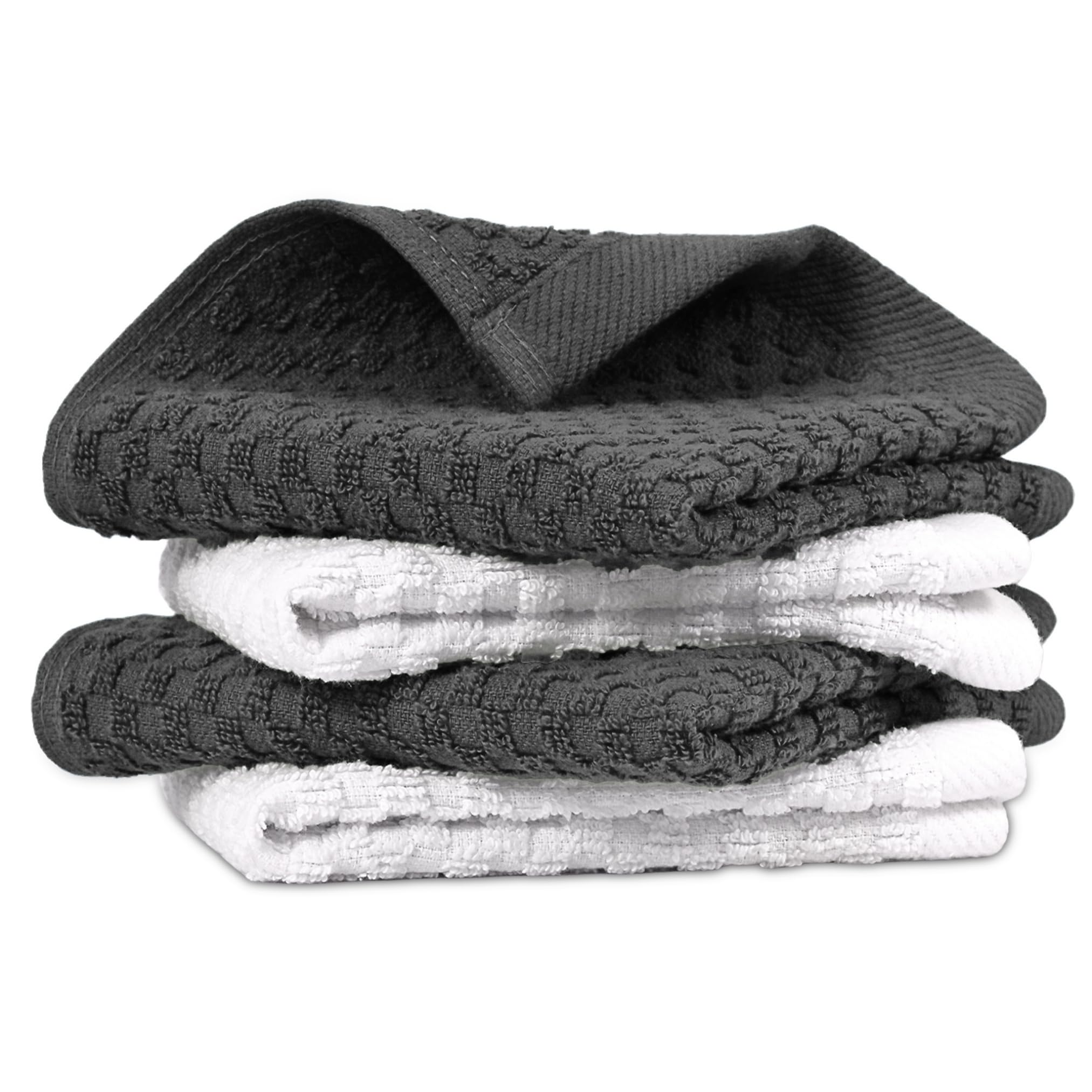 Infinitee Xclusives paño de cocina terry 12x12, ultra suave y absorbente.