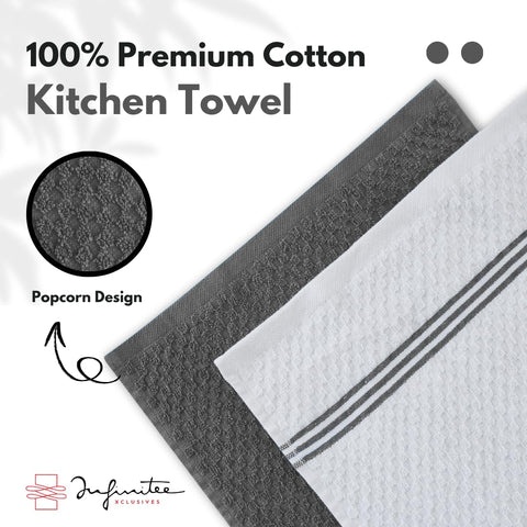 Toallas Infinitee Xclusives de lavado fácil, gris