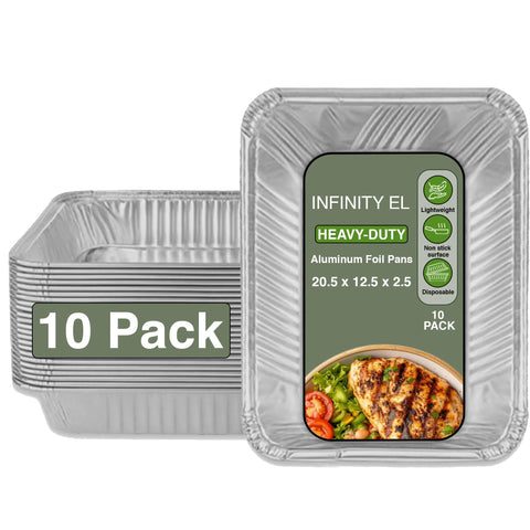 Bandeja Infinity El de aluminio 20.5x12.5x2.5 pulgadas, ideal para catering.